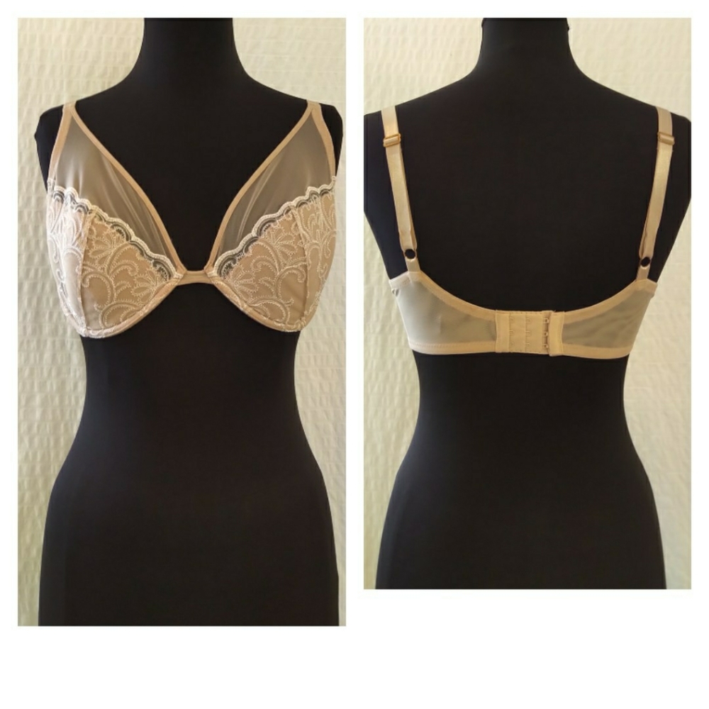 36DD Natori Mode Plunge Full Coverage Bra